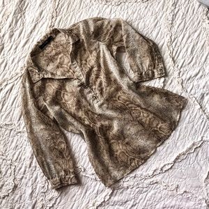 The Limited Snake Print Top